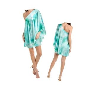 Aidan by Aidan Mattox Jade One Shoulder Dress